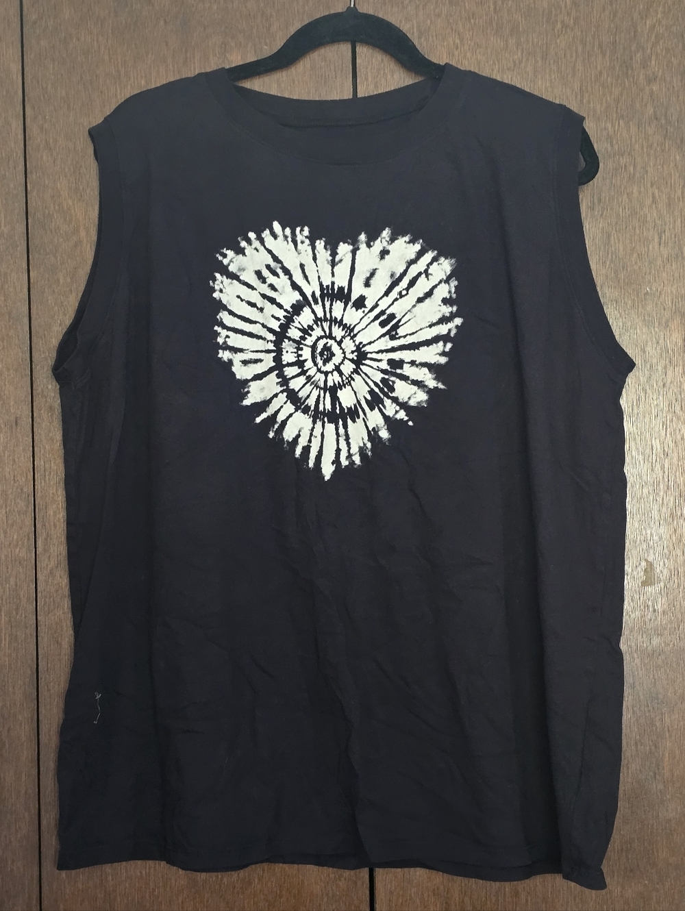 Torrid Tie Dye Heart Relaxed Heritage Jersey Tee Sleeveless